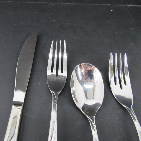 Cuisinart CP-01-LA43 Stainless Feather Design Flatware 4 Piece Replacement Set - Picture 2 of 6